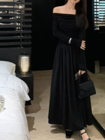 Allegra Off-Shoulder Cross Strap Maxi Dress - Image 3