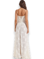 Amara Blossom White Floral Vintage Gown - Image 6