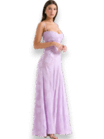 Amara Blossom Purple Floral Vintage Gown - Image 4