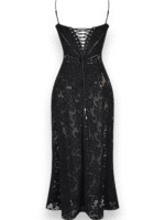 Amara Blossom Black Floral Vintage Gown - Image 5