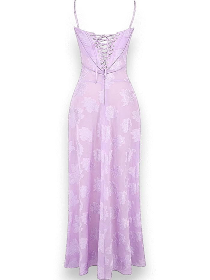 Amara Blossom Green Floral Vintage Gown - Image 12