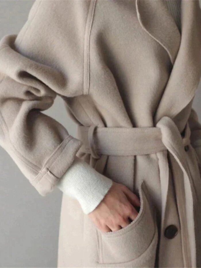Amalia Long Wool Coat - Image 3
