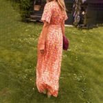 Alexa - Classic V-Neck Floral Print Dress - Image 2