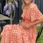 Alexa - Classic V-Neck Floral Print Dress - Image 4