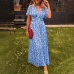 Alexa - Classic V-Neck Floral Print Dress - Image 6